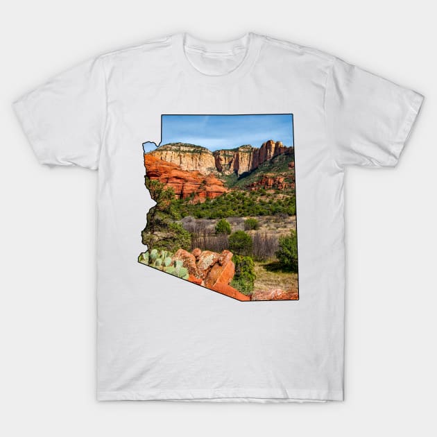 Arizona (Green Desert Canyon) T-Shirt by gorff